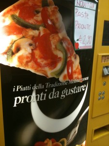 a poster of a pizza