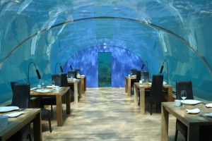 a restaurant under the water