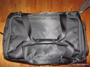 a black bag with black straps