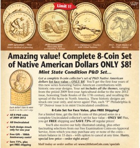 a poster of a coin set