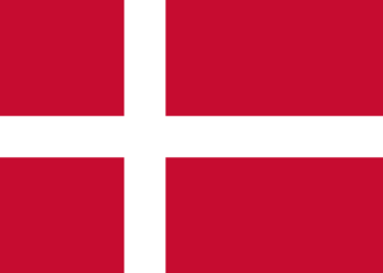 a red and white flag