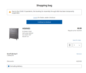 a screenshot of a shopping bag